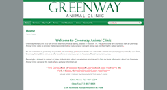 Desktop Screenshot of greenwayanimalclinic.com